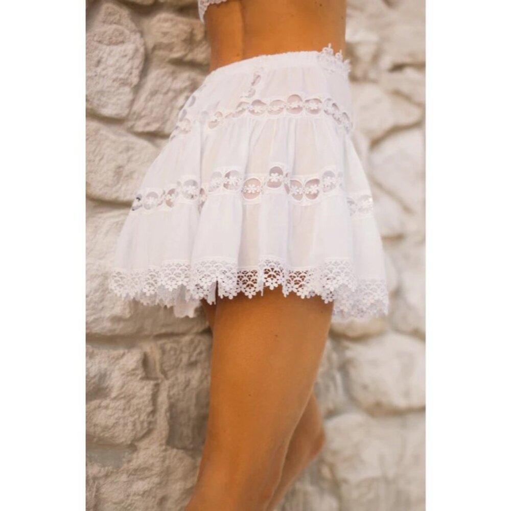 Charo Ruiz Ibiza Greta Skirt in White - Picture 3 of 5